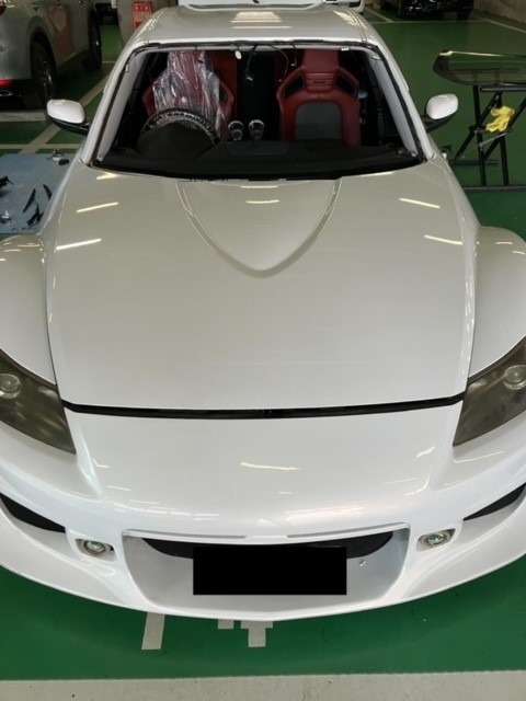 マツダ RX-8　フロントガラス交換