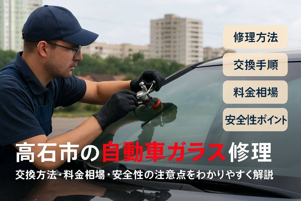 高石市で自動車ガラスの修理と交換完全ガイド｜料金相場と選び方・安全性のポイントも解説