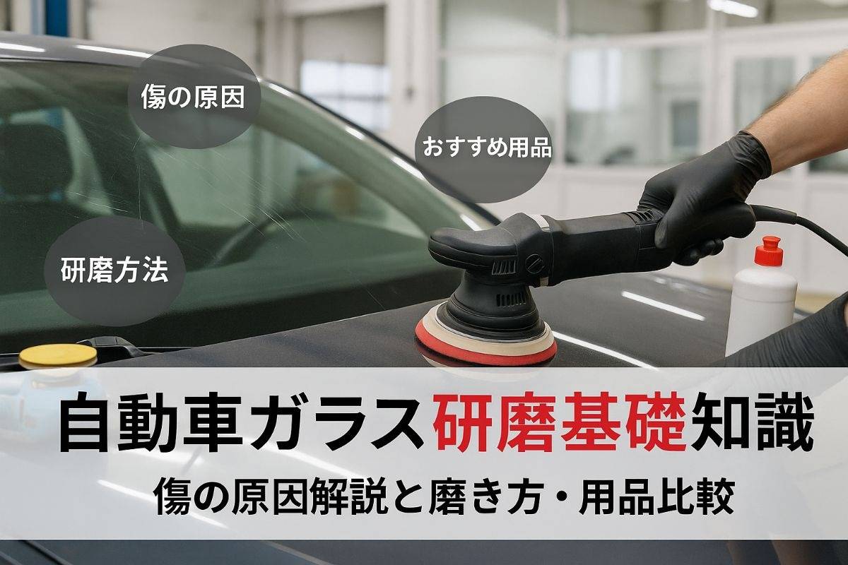 自動車ガラスの研磨基礎知識と傷の原因徹底解説｜自分でできる磨き方とおすすめ用品比較