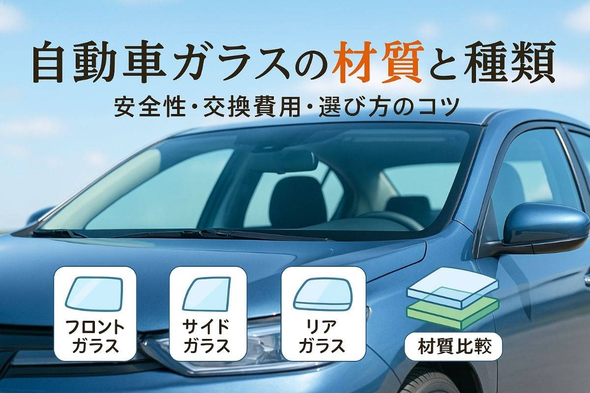 自動車ガラスの材質と種類を徹底比較！安全性や交換費用・選び方のポイントまで解説