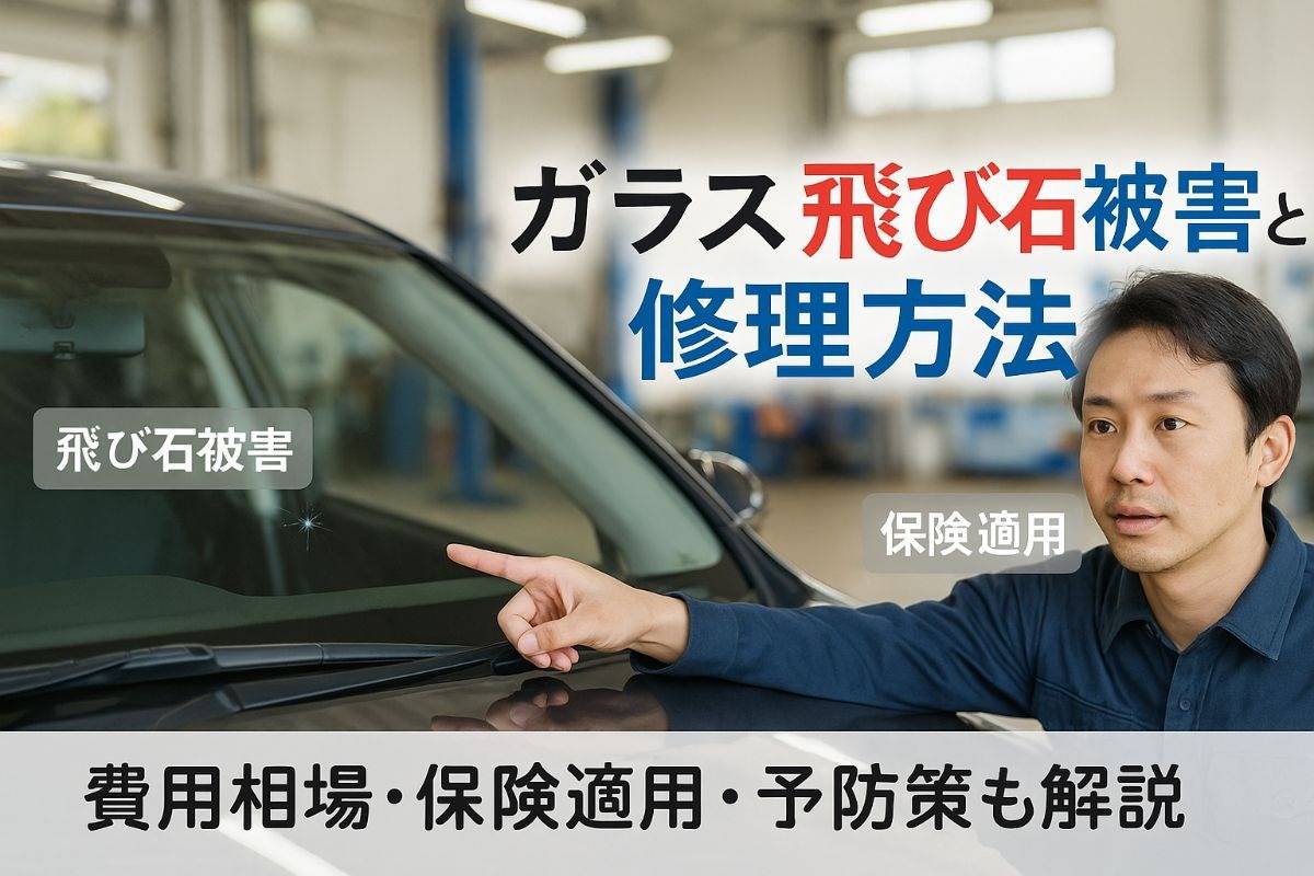 自動車ガラスの飛び石被害と修理方法を徹底解説｜費用相場・保険適用や予防策まで網羅