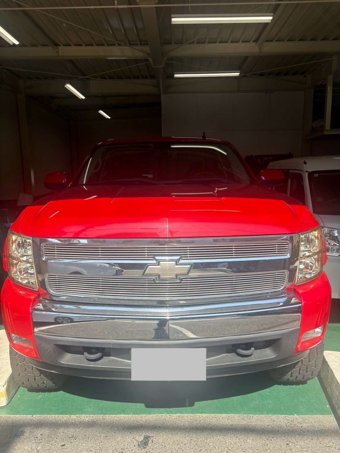 シボレーシルバラード　フロントガラス交換