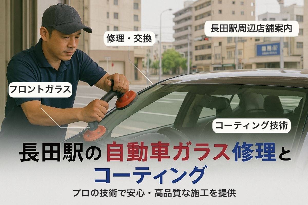 長田駅周辺で自動車ガラスの修理交換と最新コーティング技術案内