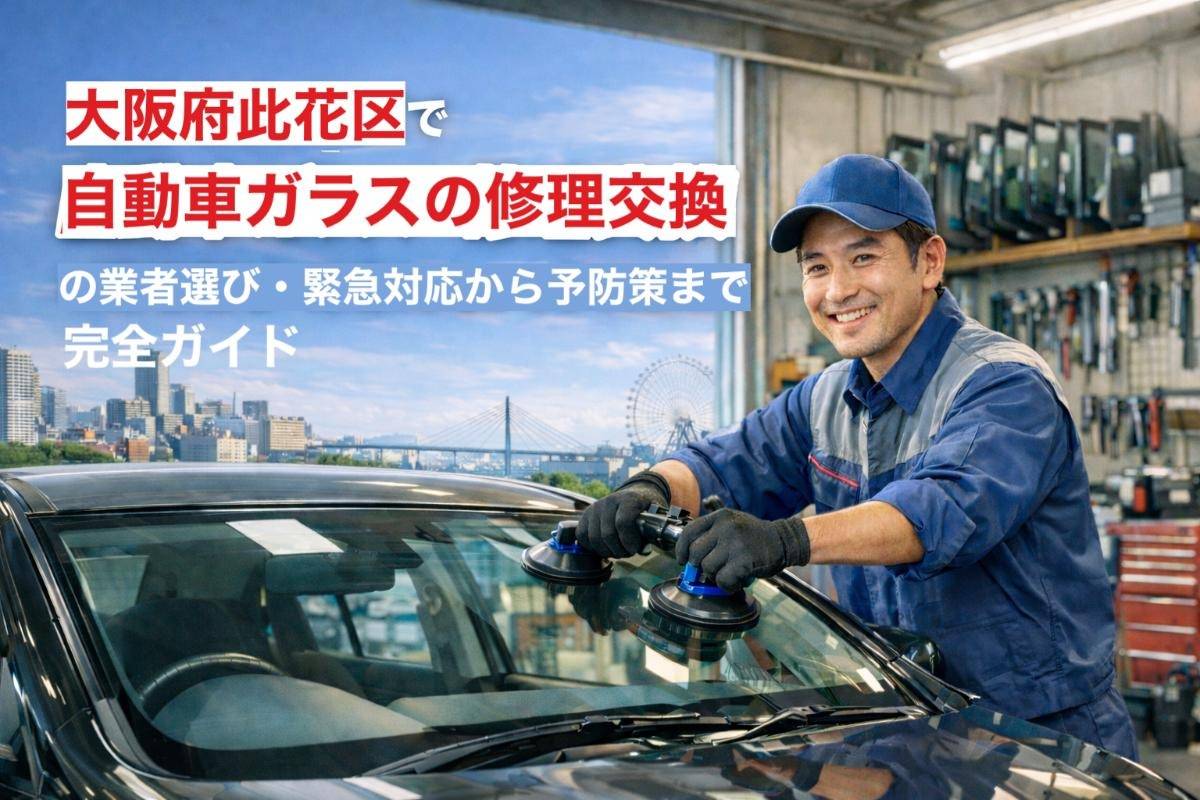 大阪府此花区で自動車ガラスの修理交換の業者選び・緊急対応から予防策まで完全ガイド