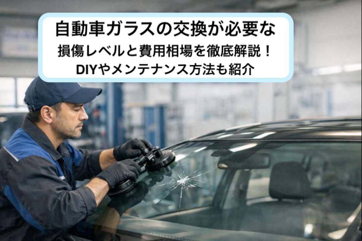自動車ガラスの交換が必要な損傷レベルと費用相場を徹底解説！DIYやメンテナンス方法も紹介