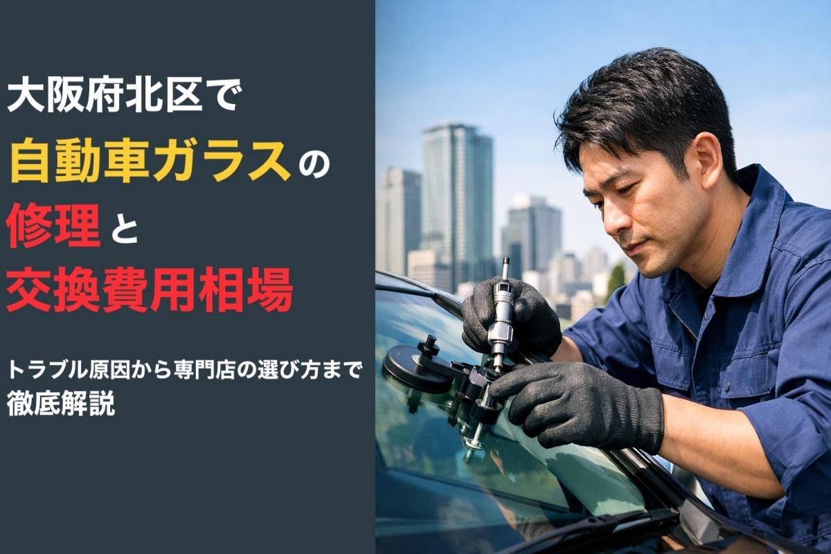 大阪府北区で自動車ガラスの修理と交換費用相場｜トラブル原因から専門店の選び方まで徹底解説