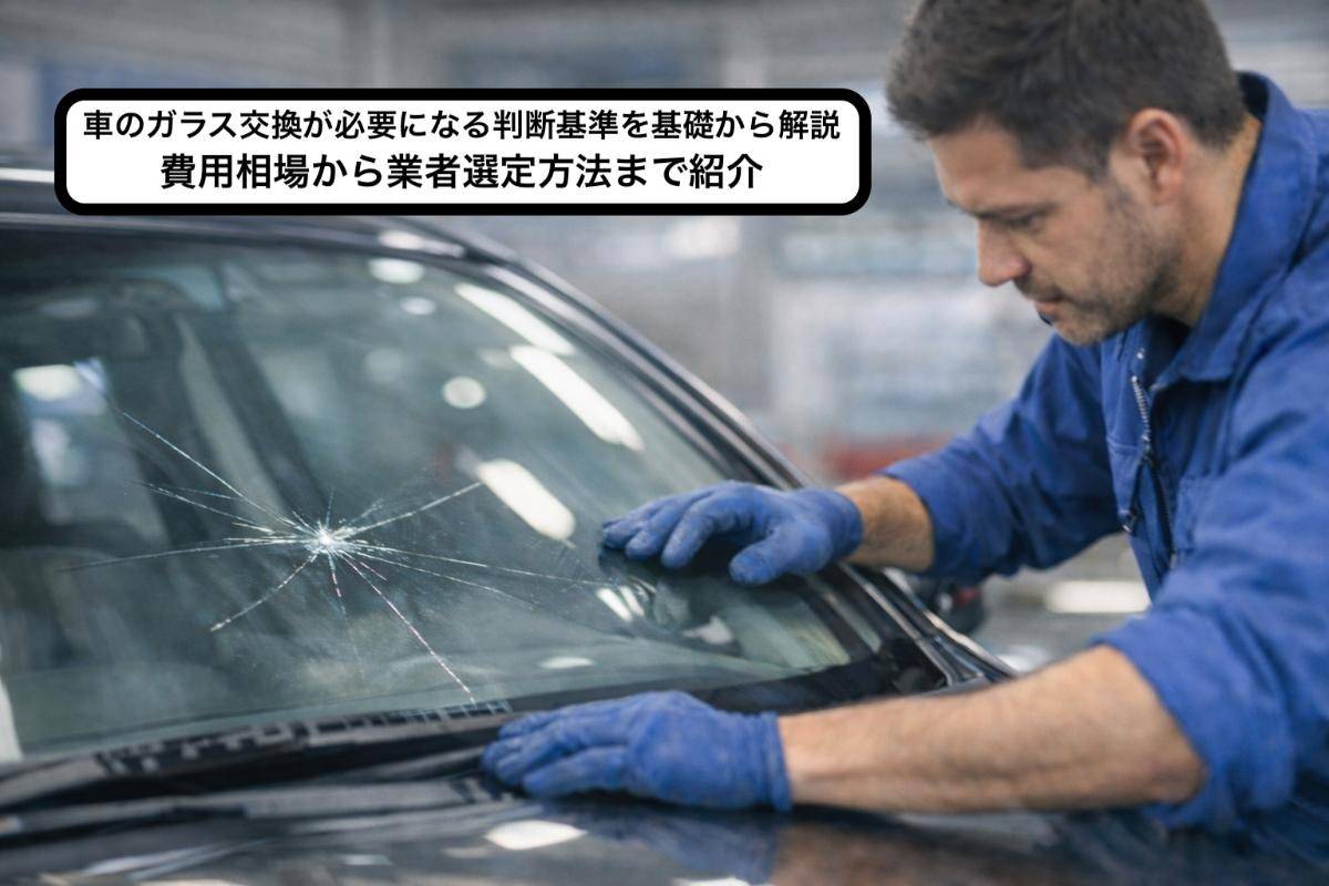 車のガラス交換が必要になる判断基準を基礎から解説・費用相場から業者選定方法まで紹介