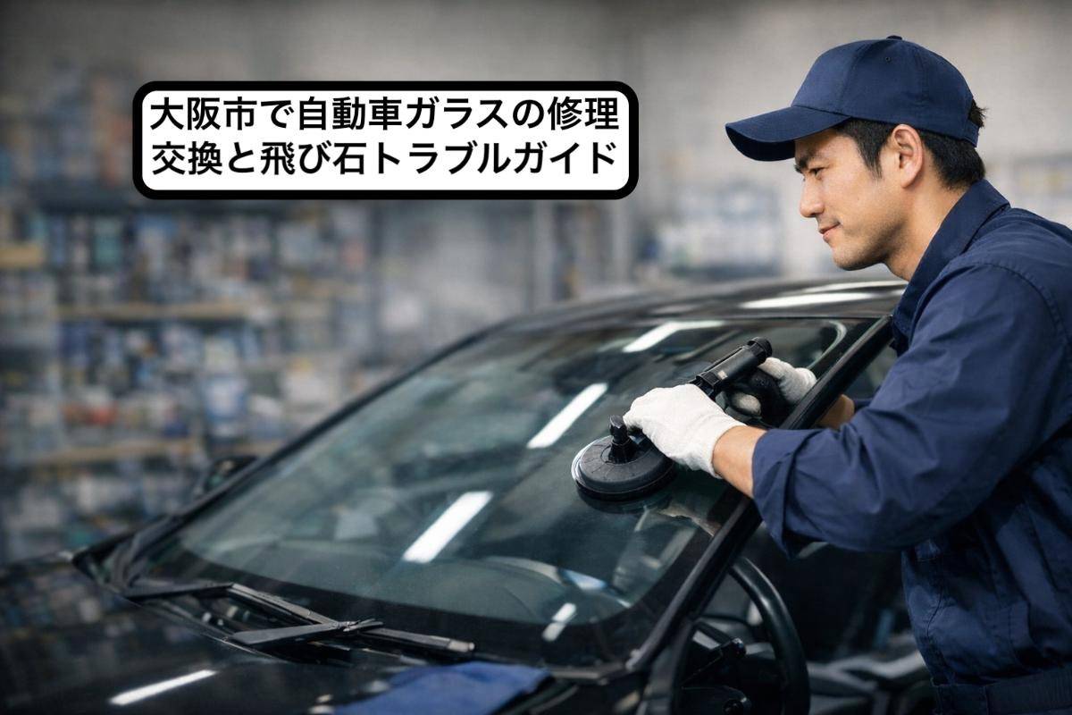 大阪市で自動車ガラスの修理・交換と飛び石トラブルガイド