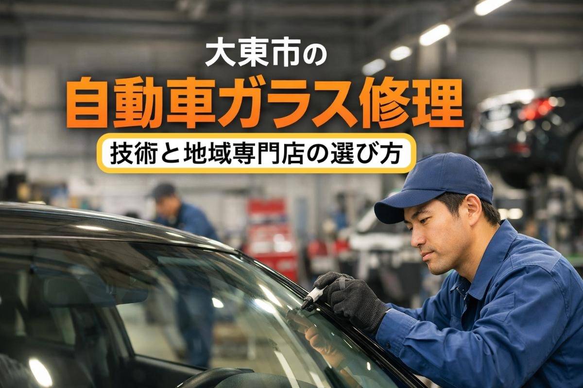 大東市の自動車ガラス修理｜技術と地域専門店の選び方