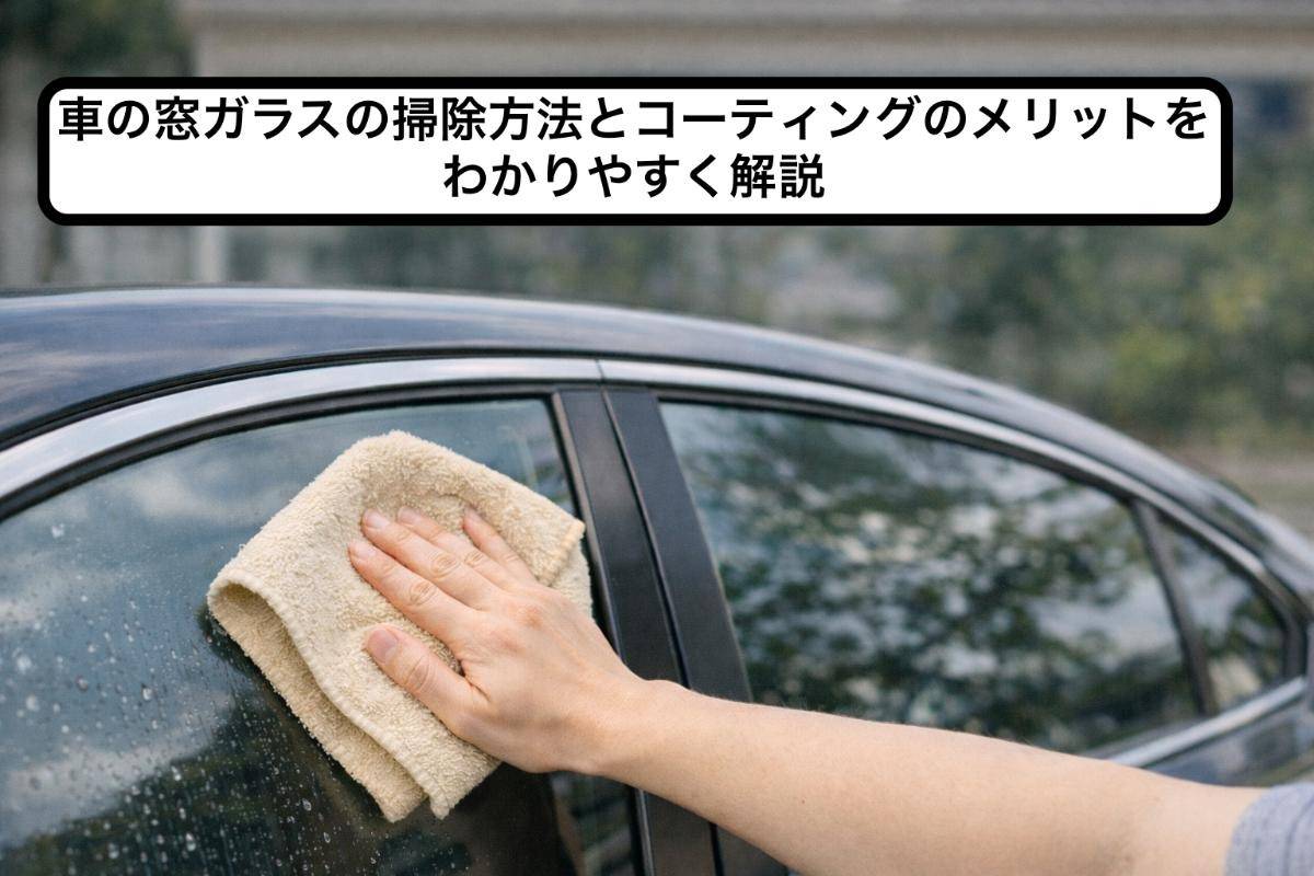 車の窓ガラスの掃除方法とコーティングのメリットをわかりやすく解説
