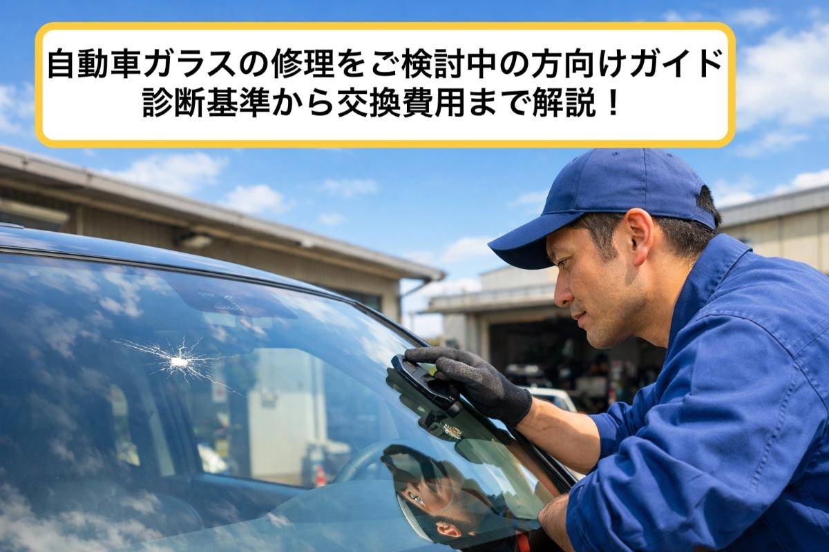 自動車ガラスの修理をご検討中の方向けガイド・診断基準から交換費用まで解説！