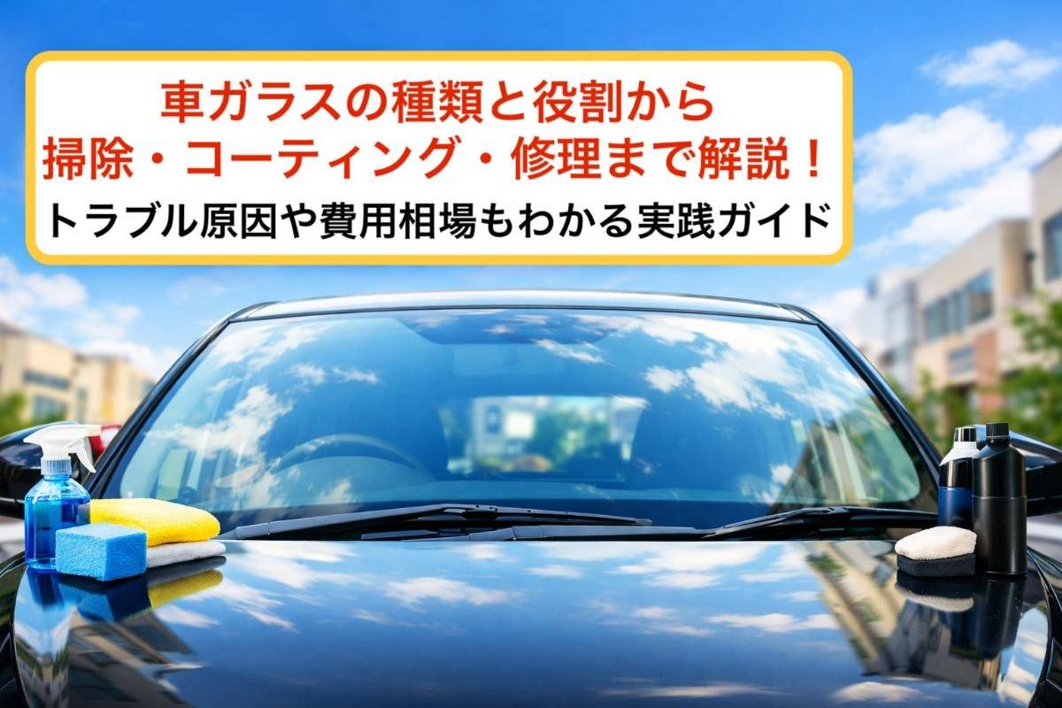 車ガラスの種類と役割から掃除・コーティング・修理まで解説！トラブル原因や費用相場もわかる実践ガイド