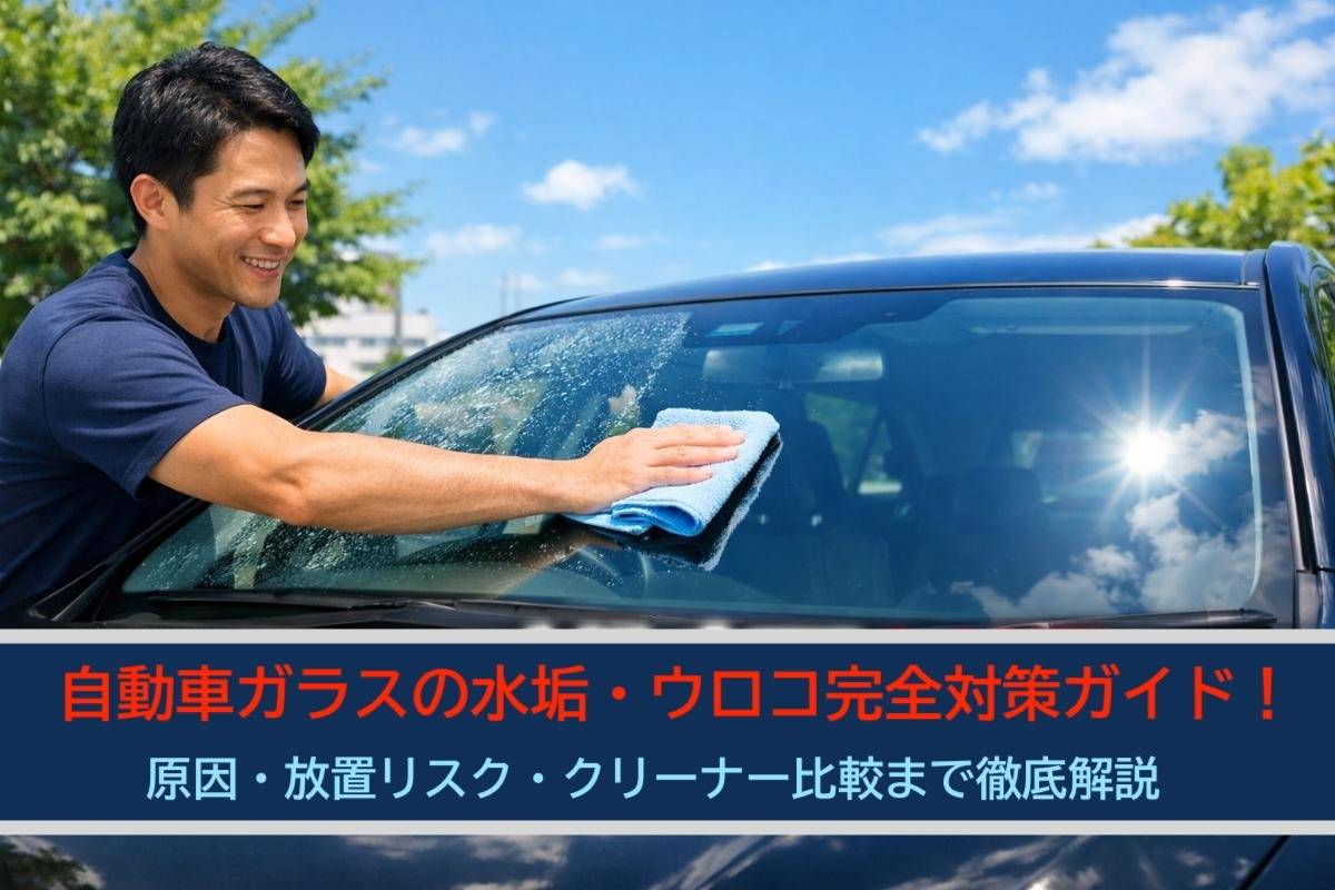 自動車ガラスの水垢・ウロコ完全対策ガイド｜原因・放置リスク・クリーナー比較まで徹底解説