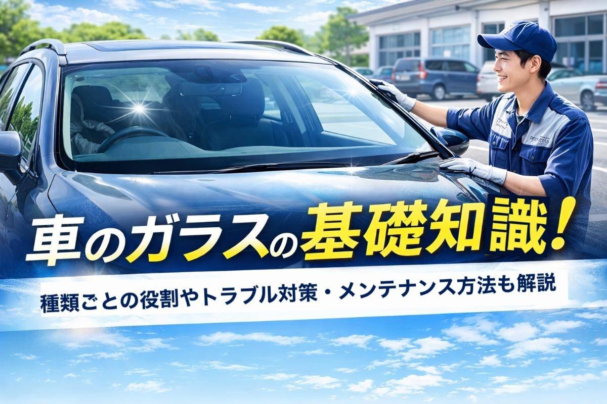車のガラスの基礎知識!種類ごとの役割やトラブル対策・メンテナンス方法も解説