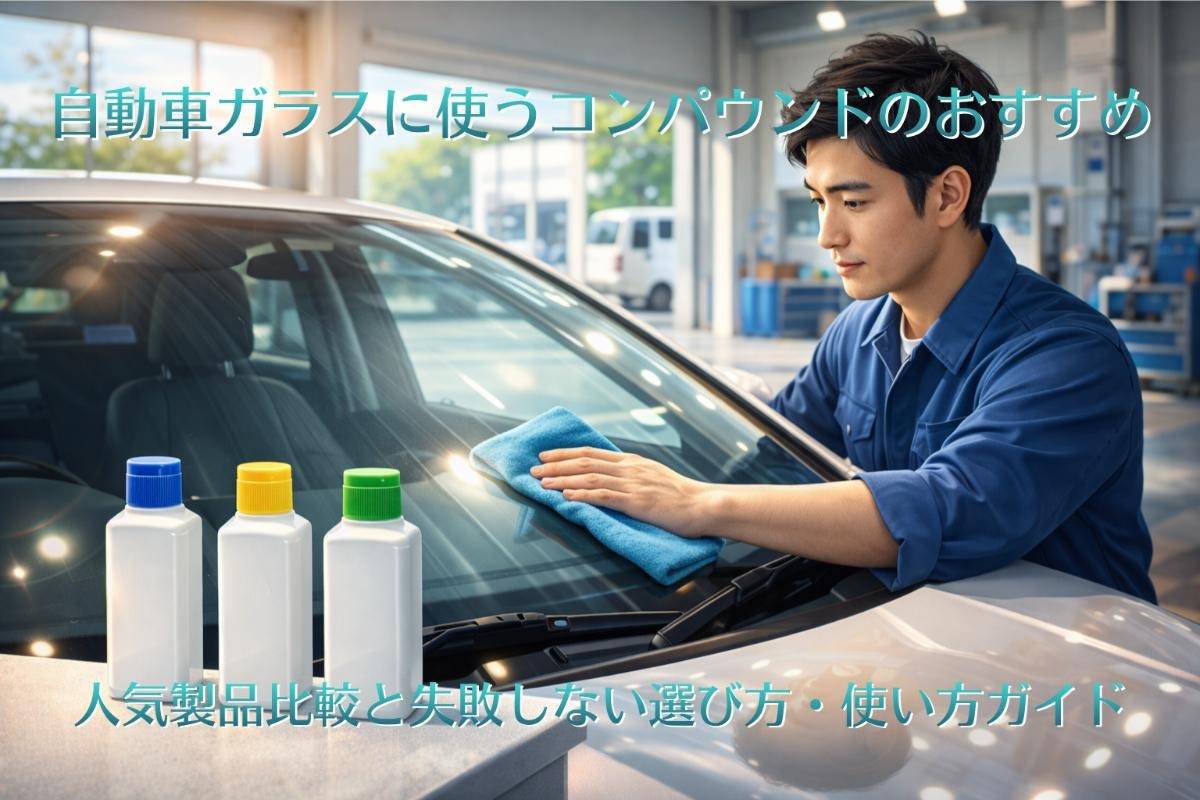自動車ガラスに使うコンパウンドのおすすめ人気製品比較と失敗しない選び方・使い方ガイド