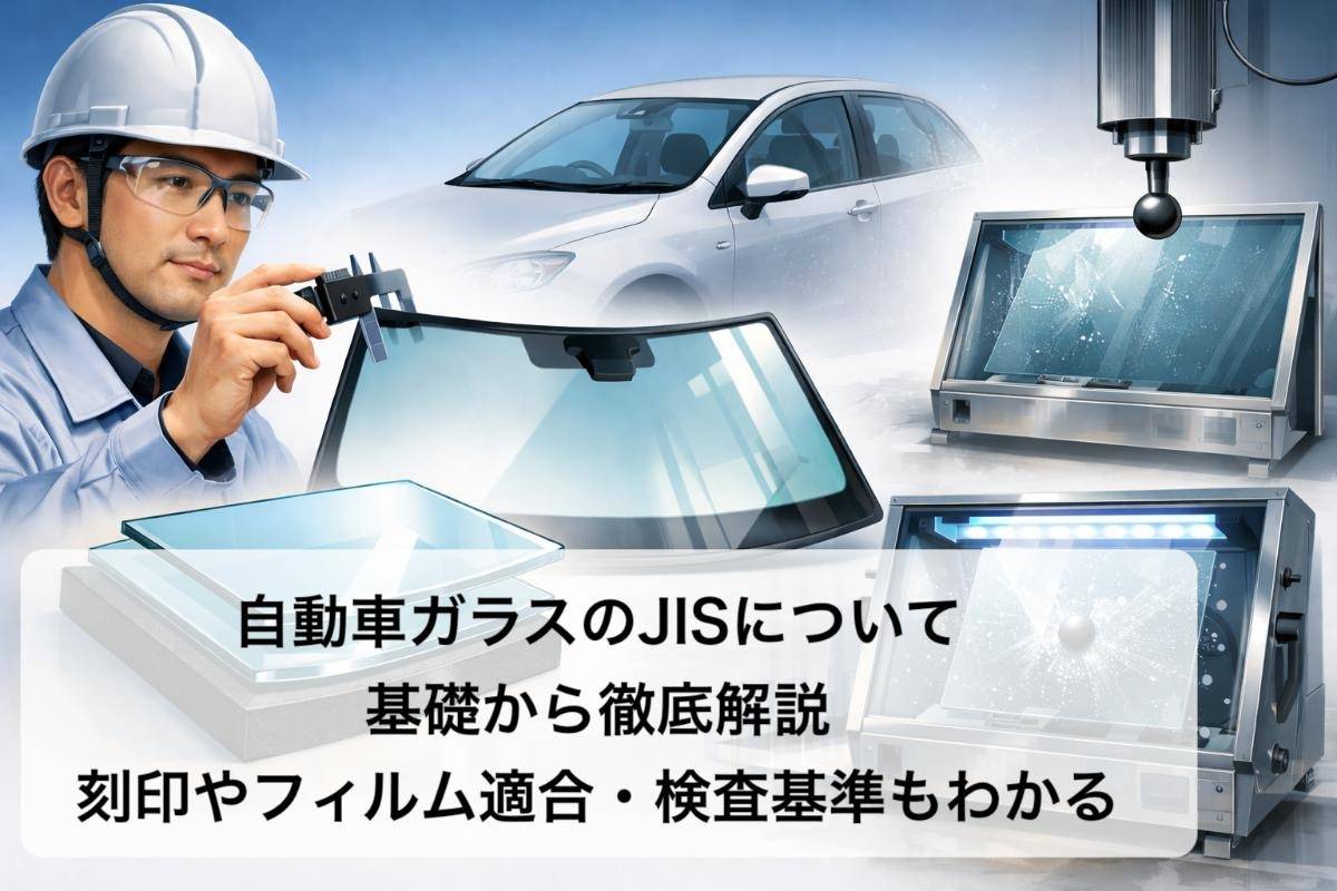 自動車ガラスのJISについて基礎から徹底解説|刻印やフィルム適合・検査基準もわかる