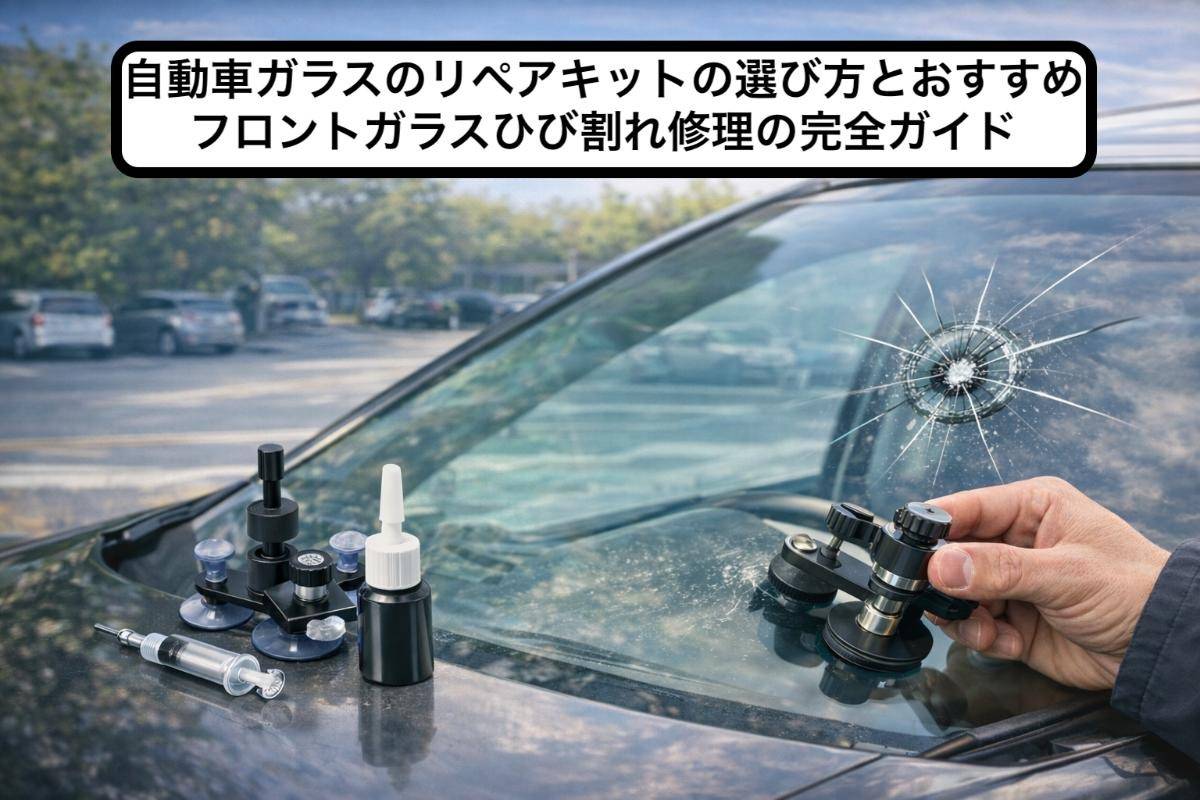 自動車ガラスのリペアキットの選び方とおすすめ｜フロントガラスひび割れ修理の完全ガイド