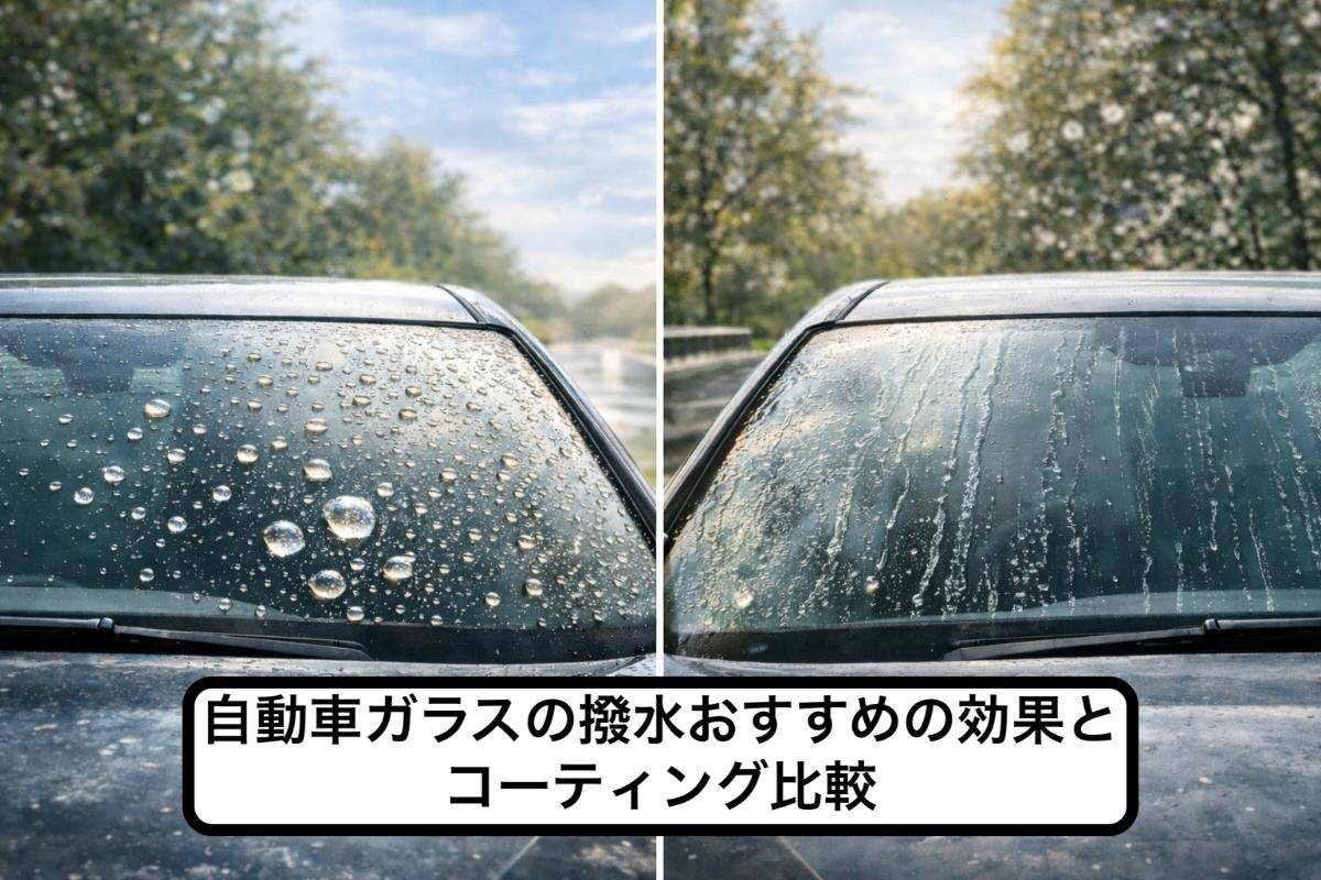 自動車ガラスの撥水おすすめの効果とコーティング比較