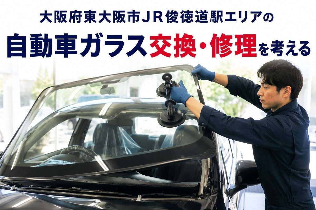 大阪府東大阪市JR俊徳道駅エリアの自動車ガラス交換・修理を考える