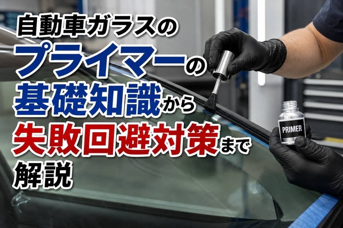 自動車ガラスのプライマーの基礎知識から失敗回避対策まで解説